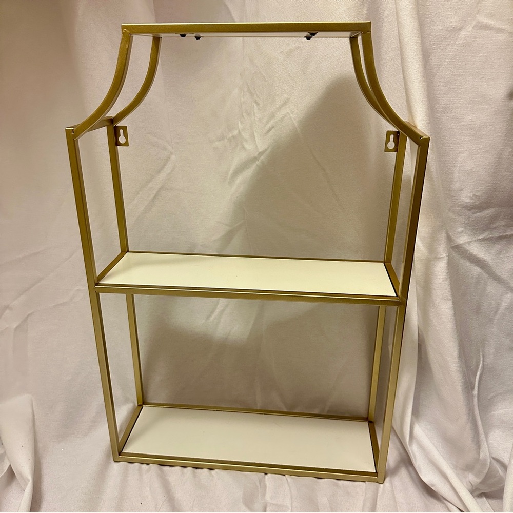 Elegant Gold Wall Book Shelf